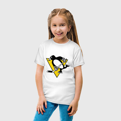 Детские хлопковые футболки Питтсбург Пингвинз