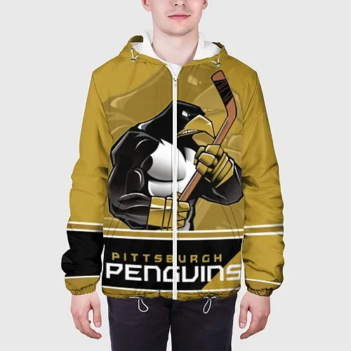 Мужские куртки с капюшоном Питтсбург Пингвинз