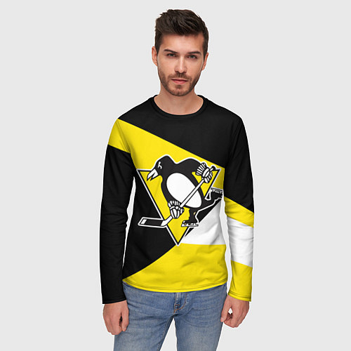 Мужские футболки с рукавом Питтсбург Пингвинз