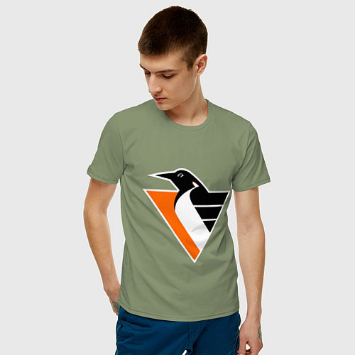 Мужские хлопковые футболки Питтсбург Пингвинз