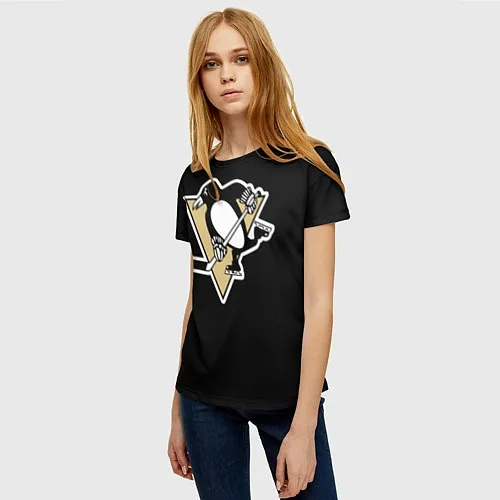 Женские футболки Питтсбург Пингвинз