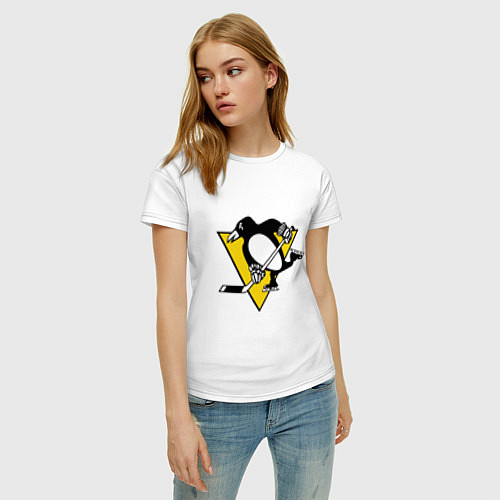 Женские футболки Питтсбург Пингвинз