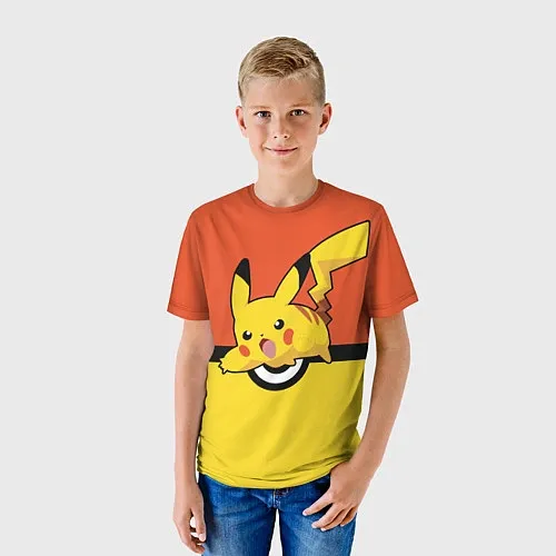 Детские 3D-футболки Pokemon Go