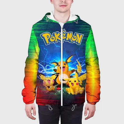 Мужские куртки с капюшоном Pokemon Go