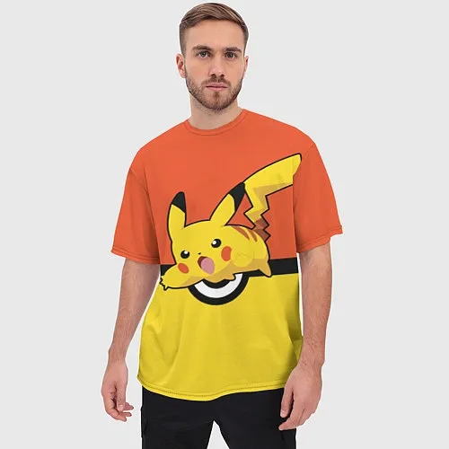 Мужские футболки оверсайз Pokemon Go