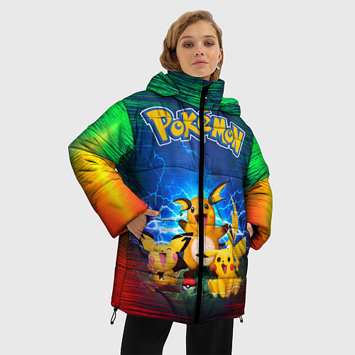 Женские зимние куртки Pokemon Go