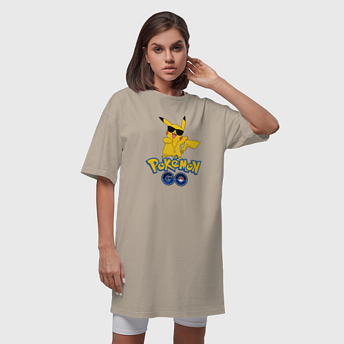 Женские длинные футболки Pokemon Go
