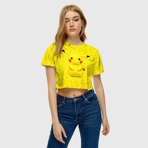 Женские укороченные футболки Pokemon Go