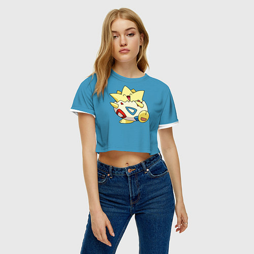 Женские укороченные футболки Pokemon Go