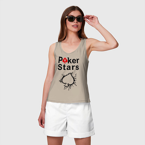 Женские хлопковые майки Poker