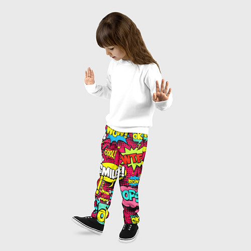 Детские брюки поп-арт