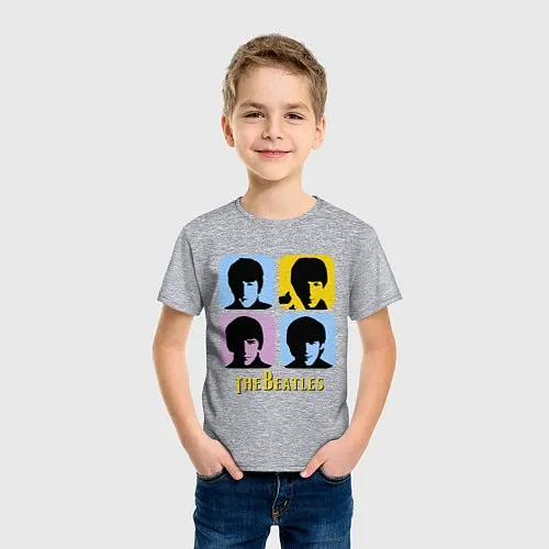 Детские хлопковые футболки поп-арт