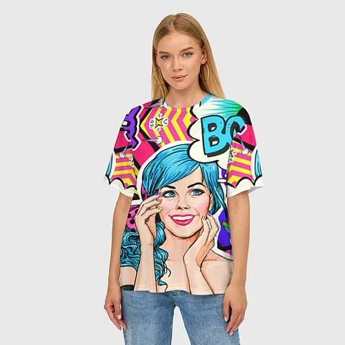 Женские футболки поп-арт