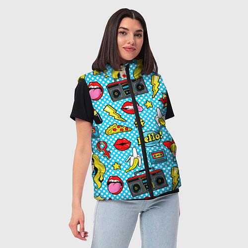 Женские жилетки поп-арт