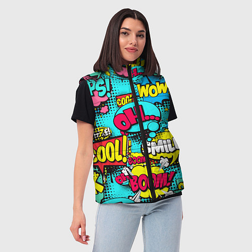 Женские жилетки поп-арт