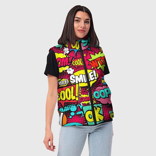 Женские жилетки поп-арт