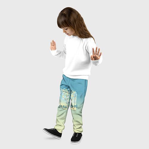 Детские брюки с позитивными надписями
