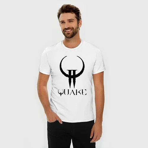 Мужские приталенные футболки Quake