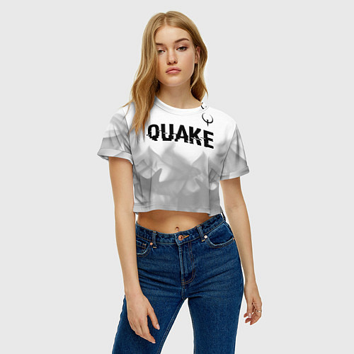 Женские укороченные футболки Quake