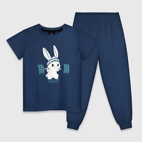 Детские Пижамы с зайцами и кроликами