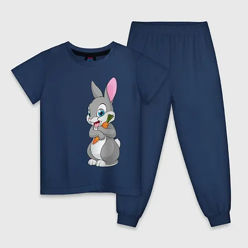 Детские пижамы с зайцами и кроликами