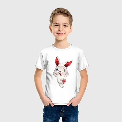 Детские футболки с зайцами и кроликами