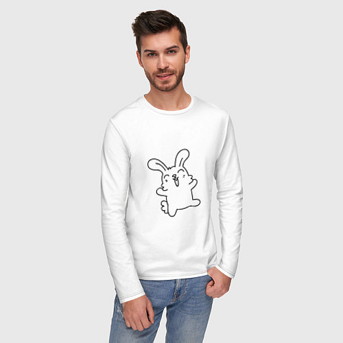 Мужские футболки с рукавом с зайцами и кроликами
