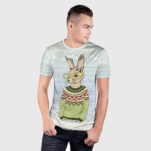 Мужские 3D-футболки с зайцами и кроликами