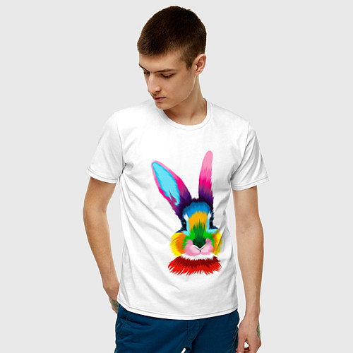 Мужские футболки с зайцами и кроликами