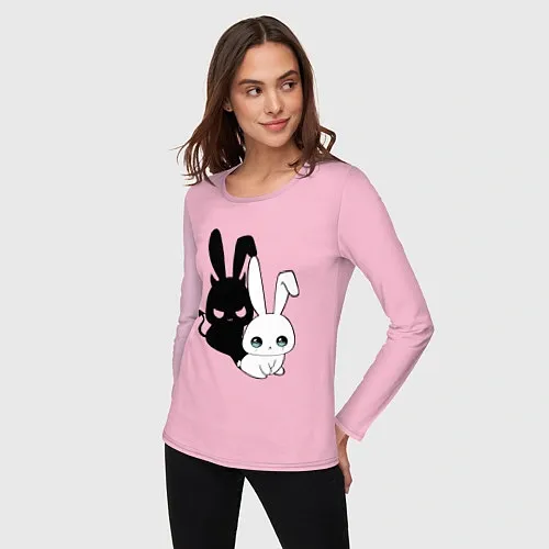 Женские футболки с рукавом с зайцами и кроликами