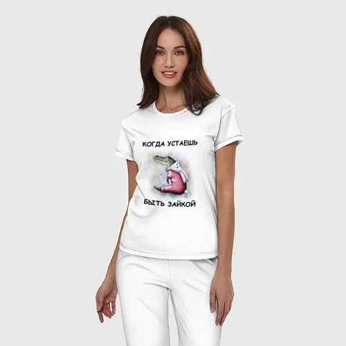Женские пижамы с зайцами и кроликами