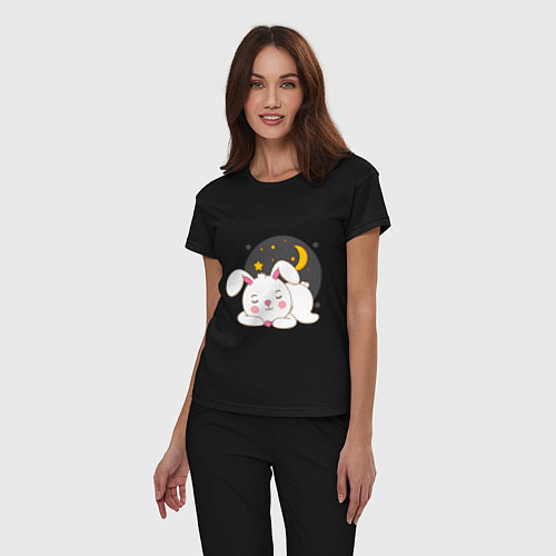 Женские пижамы с зайцами и кроликами