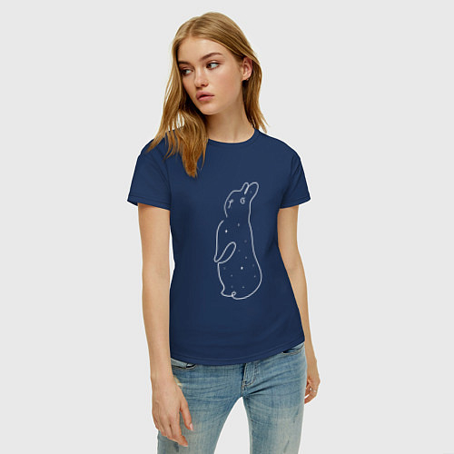Женские хлопковые футболки с зайцами и кроликами