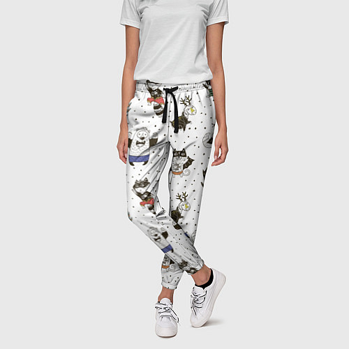 Женские брюки с енотами