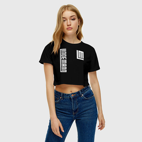 Женские укороченные футболки Rammstein