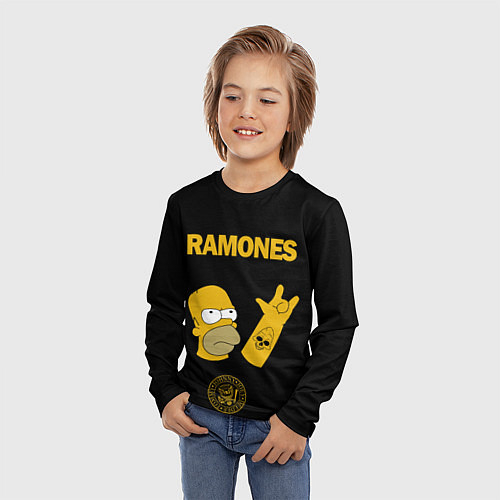 Детские Лонгсливы полноцветные Ramones