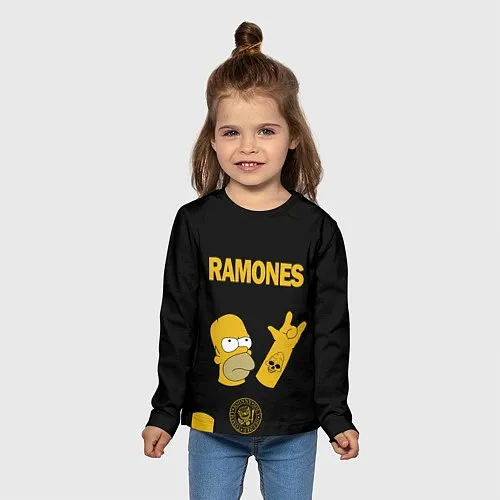 Детские 3D-лонгсливы Ramones