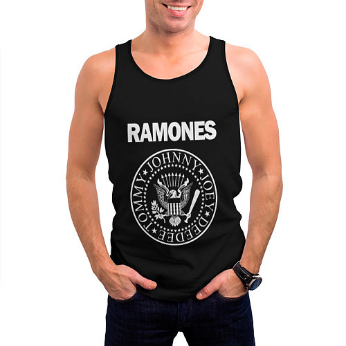 Мужские Майки полноцветные Ramones