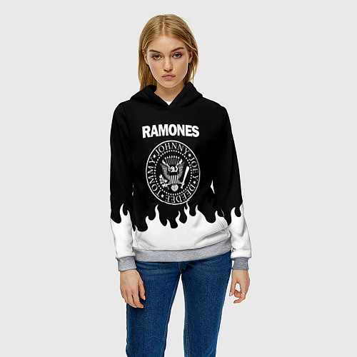 Женские Толстовки полноцветные Ramones