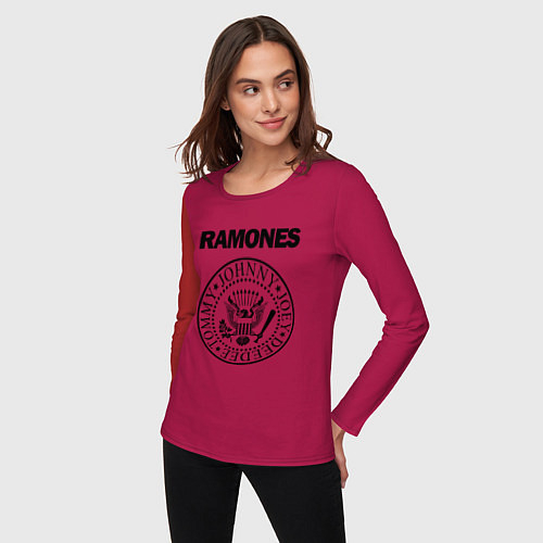 Женские хлопковые лонгсливы Ramones