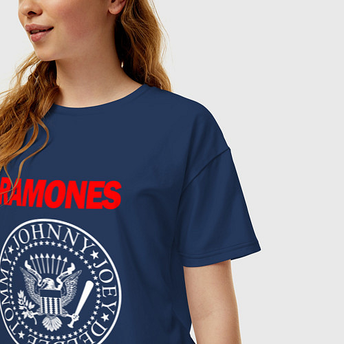 Женские футболки оверсайз Ramones
