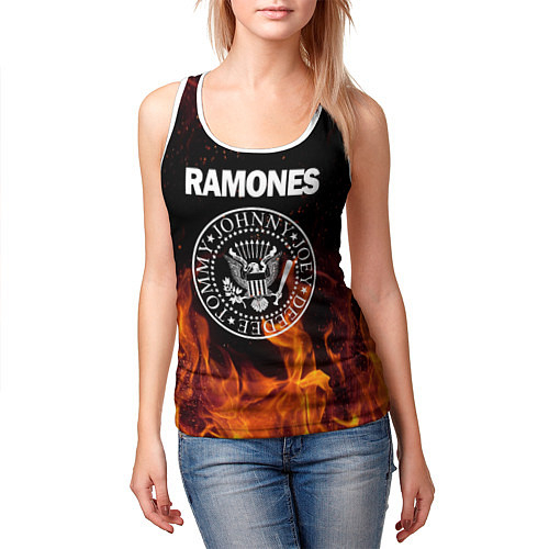 Женские Майки полноцветные Ramones