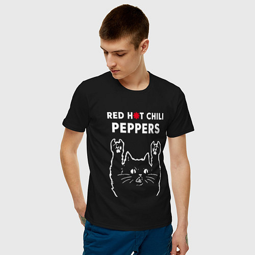 Мужские хлопковые футболки Red Hot Chili Peppers
