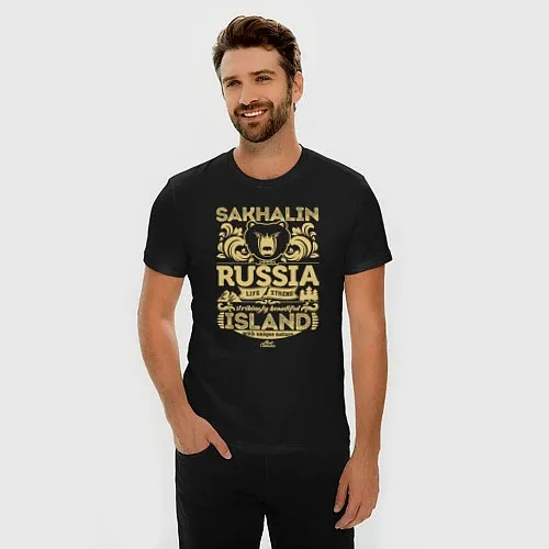 Мужские приталенные футболки регионов России