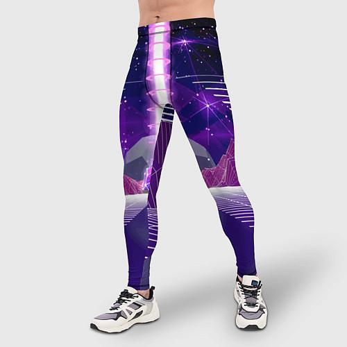 Мужские тайтсы-леггинсы ретровейв