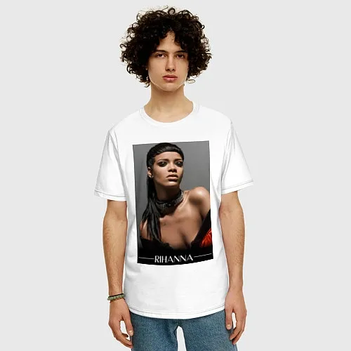 Мужские футболки оверсайз Rihanna