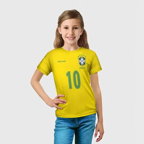 Детские 3D-футболки Роналдиньо