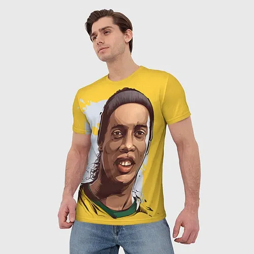 Мужские 3D-футболки Роналдиньо