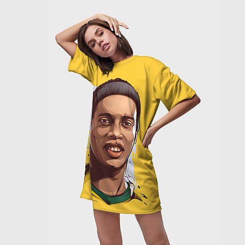 Женские 3D-футболки Роналдиньо