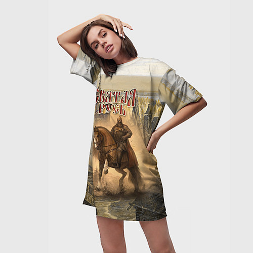 Славянские женские длинные футболки